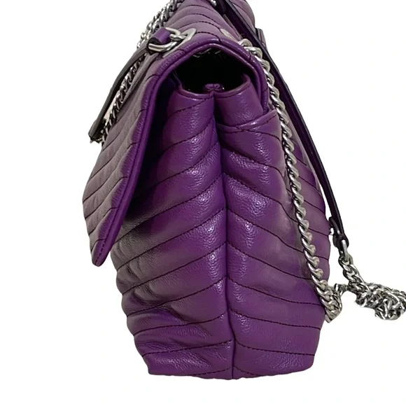 Rebecca Minkoff purple Edie flap Shoulder bag